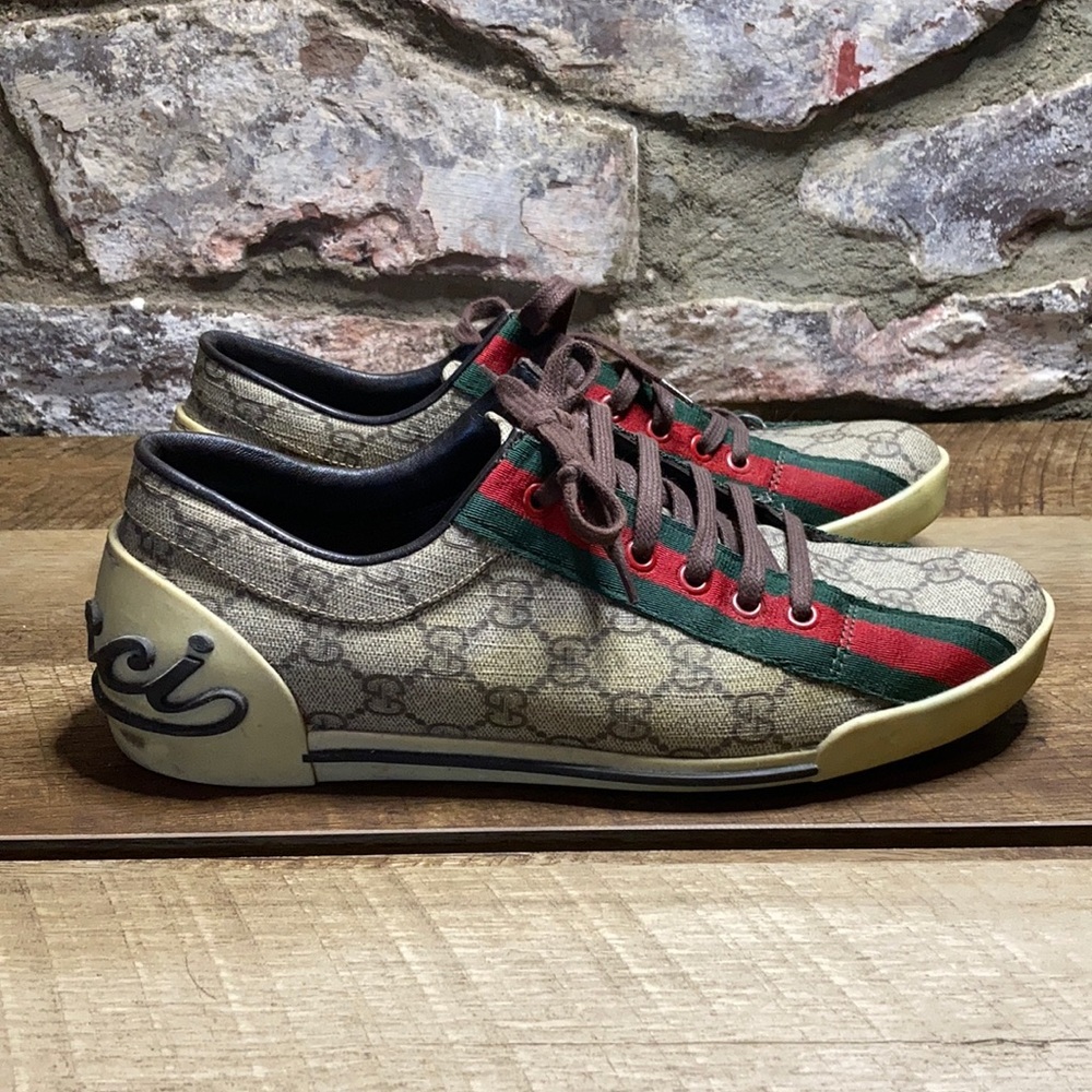 Gucci logo women’s sneakers size 38 1/2.